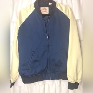 Levis Strauss Bomber Jacket Nsvy Blue Size L